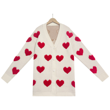 Load image into Gallery viewer, PREORDER: The Candi Button Heart Cardi 12.23.24
