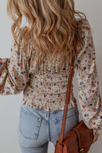 Load image into Gallery viewer, PREORDER: The Vanessa Smocked and Floral Top 12.23.24
