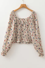 Load image into Gallery viewer, PREORDER: The Vanessa Smocked and Floral Top 12.23.24
