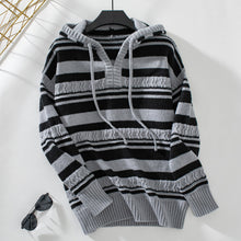 Load image into Gallery viewer, PREORDER: The Seirra Stripe and Hood Pullover 12.23.24
