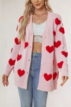 Load image into Gallery viewer, PREORDER: The Candi Button Heart Cardi 12.23.24
