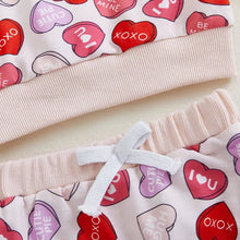 Load image into Gallery viewer, PREORDER: Valentine Girls Sweatshirt and Pant Set 12.23.24
