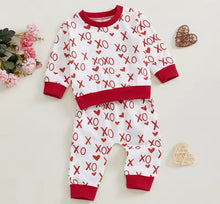 Load image into Gallery viewer, PREORDER: Valentine Girls Sweatshirt and Pant Set 12.23.24
