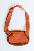 Load image into Gallery viewer, Keeping Up Sherpa Side Bag in Cognac Brown
