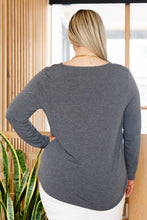 Load image into Gallery viewer, Lacey Long Sleeve V Neck In Gray
