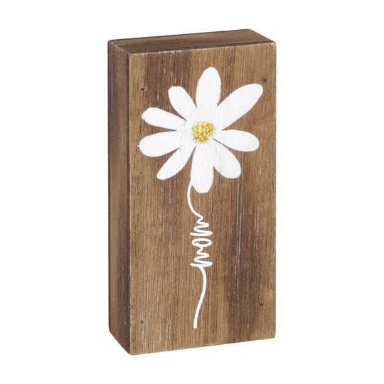 PREORDER: Mom Daisy Block Sign