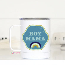 Load image into Gallery viewer, PREORDER: Insulated Boy Mama Retro Travel Mug
