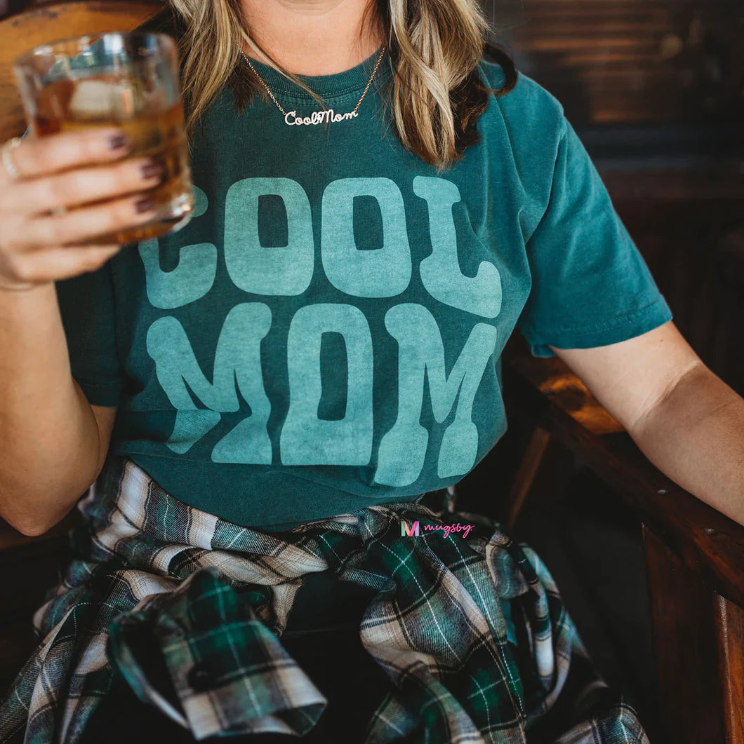 PREORDER: Cool Mom Graphic Shirt in Blue Spruce